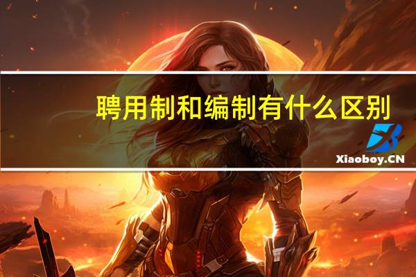 聘用制和编制有什么区别