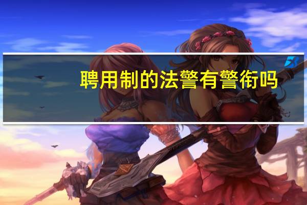 聘用制的法警有警衔吗