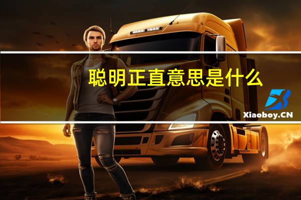 聪明正直意思是什么