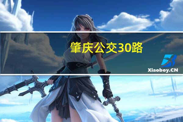 肇庆公交30路(关于肇庆公交30路简述)