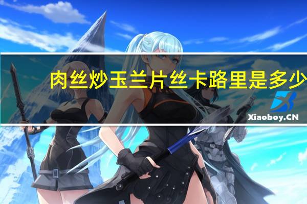 肉丝炒玉兰片丝卡路里是多少