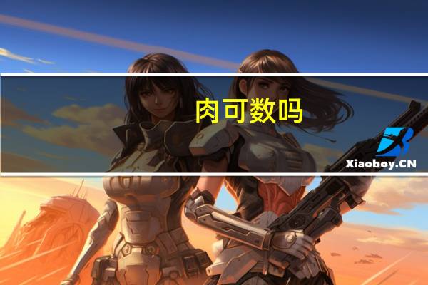 肉可数吗