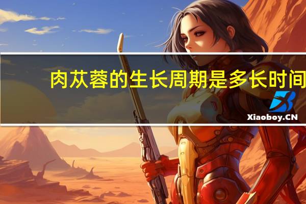 肉苁蓉的生长周期是多长时间