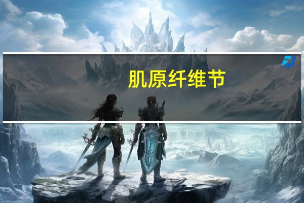 肌原纤维节(关于肌原纤维节简述)