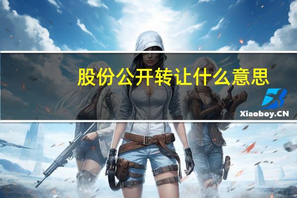 股份公开转让什么意思