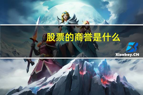 股票的商誉是什么（股票的商誉是什么意思）