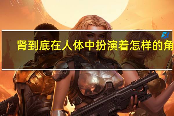 肾到底在人体中扮演着怎样的角色