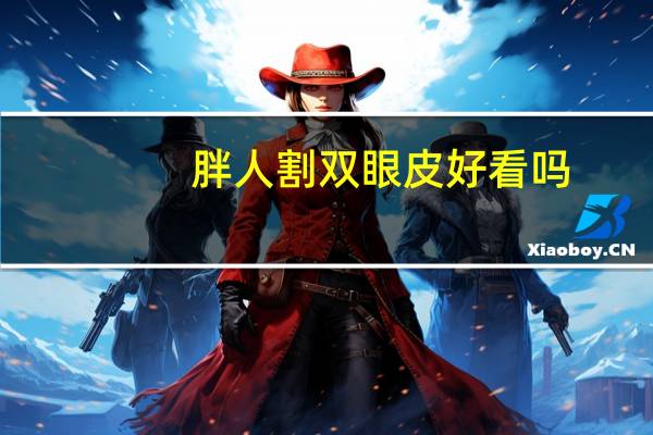 胖人割双眼皮好看吗?胖人穿黑衣服显瘦吗