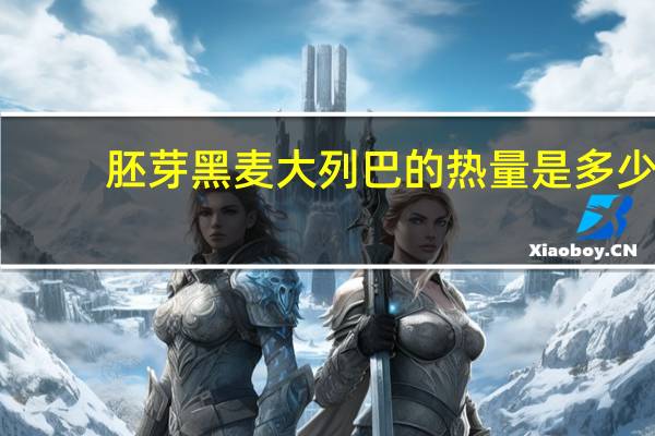 胚芽黑麦大列巴的热量是多少