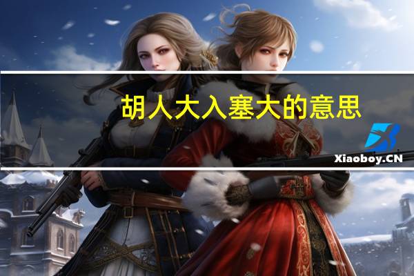 胡人大入塞大的意思