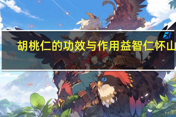 胡桃仁的功效与作用益智仁怀山药（胡桃仁的功效）