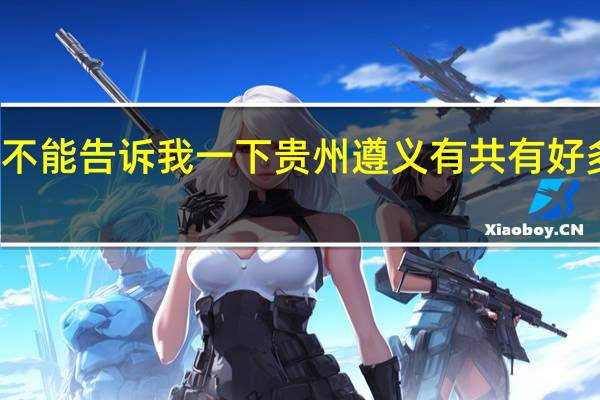 能不能告诉我一下贵州遵义有共有好多所高中，分别是那些高中名字