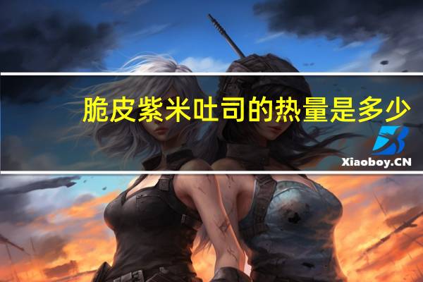 脆皮紫米吐司的热量是多少