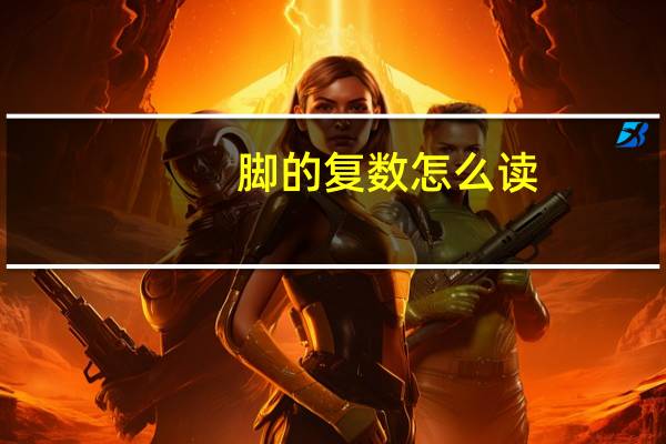 脚的复数怎么读