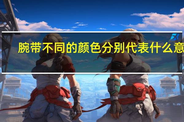 腕带不同的颜色分别代表什么意思