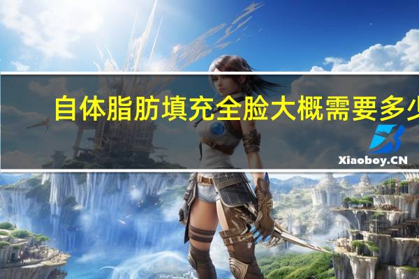 自体脂肪填充全脸大概需要多少钱(做自体脂肪全脸填充大概价格)