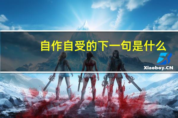 自作自受的下一句是什么