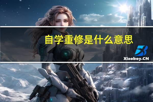 自学重修是什么意思