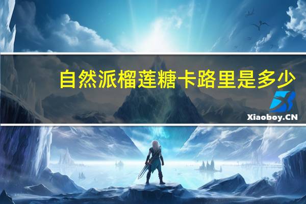 自然派榴莲糖卡路里是多少