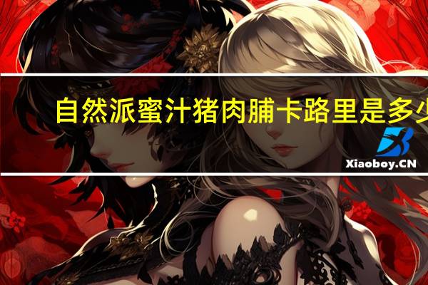 自然派 蜜汁猪肉脯卡路里是多少