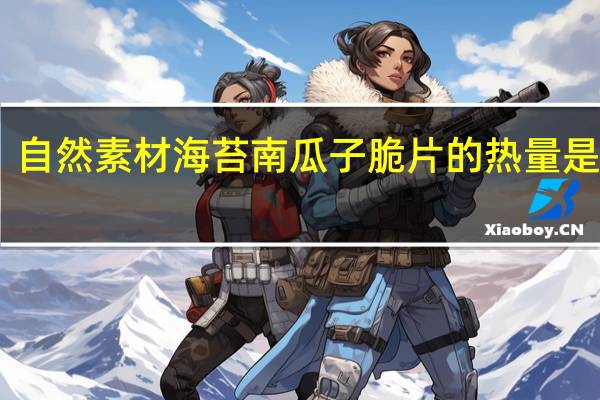 自然素材 海苔南瓜子脆片的热量是多少