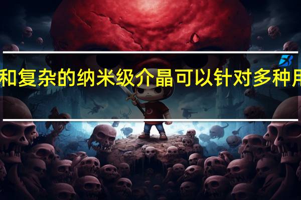 自组装和复杂的纳米级介晶可以针对多种用途进行调整