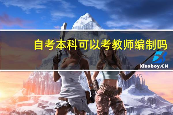自考本科可以考教师编制吗
