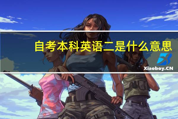 自考本科英语二是什么意思