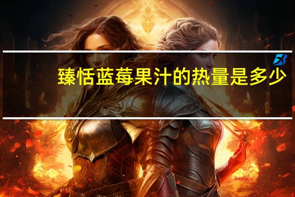 臻恬 蓝莓果汁的热量是多少
