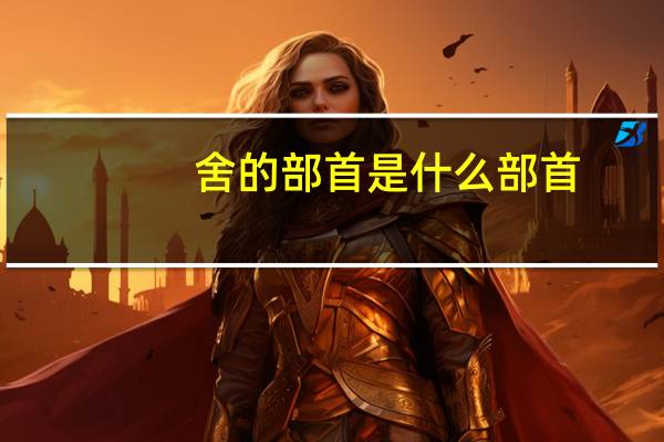 舍的部首是什么部首（舍的部首）