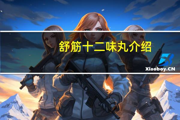 舒筋十二味丸介绍