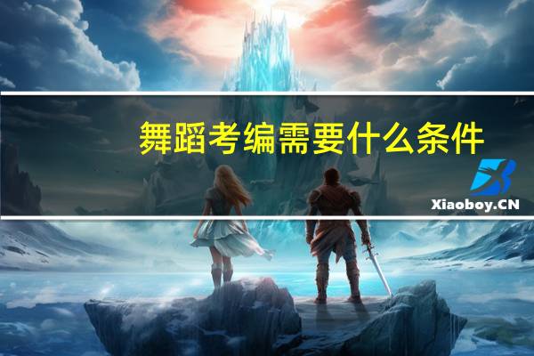 舞蹈考编需要什么条件