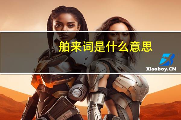 舶来词是什么意思