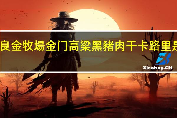 良金牧場 金门高梁黑豬肉干卡路里是多少
