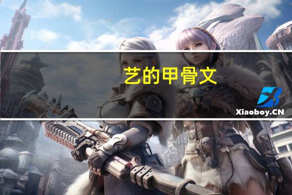 艺的甲骨文