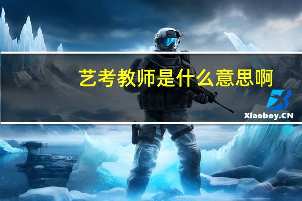 艺考教师是什么意思啊