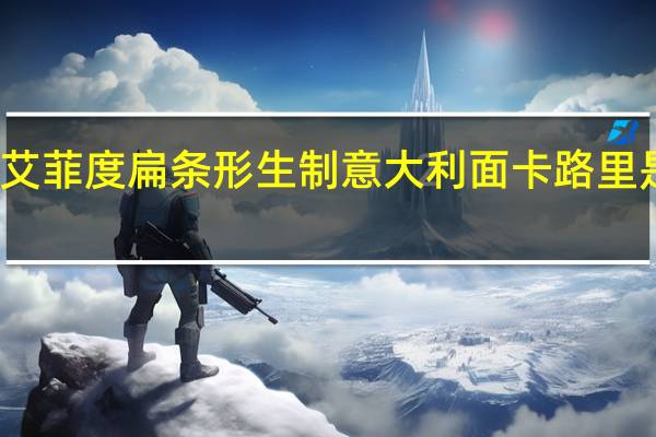 艾菲度 扁条形生制意大利面卡路里是多少