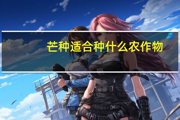 芒种适合种什么农作物