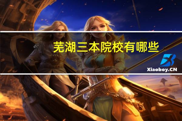 芜湖三本院校有哪些