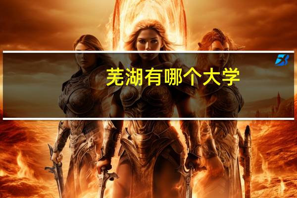 芜湖有哪个大学