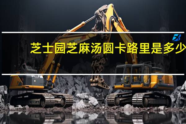 芝士园 芝麻汤圆卡路里是多少