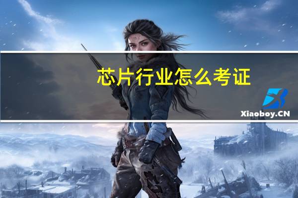 芯片行业怎么考证