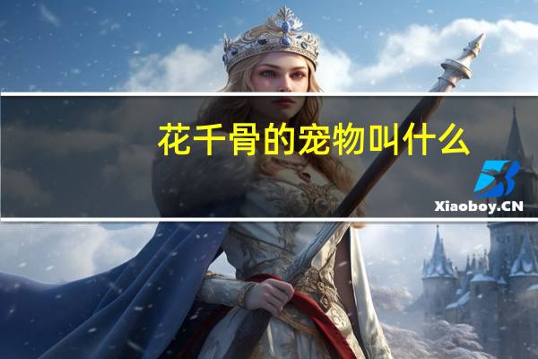 花千骨的宠物叫什么