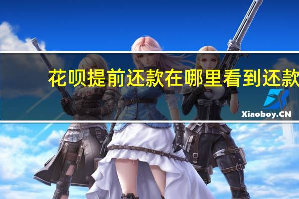 花呗提前还款在哪里看到还款（花呗提前还款在哪里）