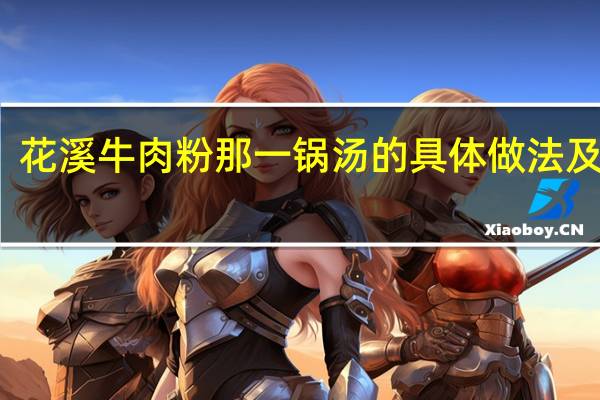 花溪牛肉粉那一锅汤的具体做法及配方