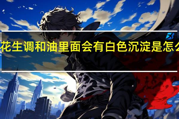 花生调和油里面会有白色沉淀是怎么回事