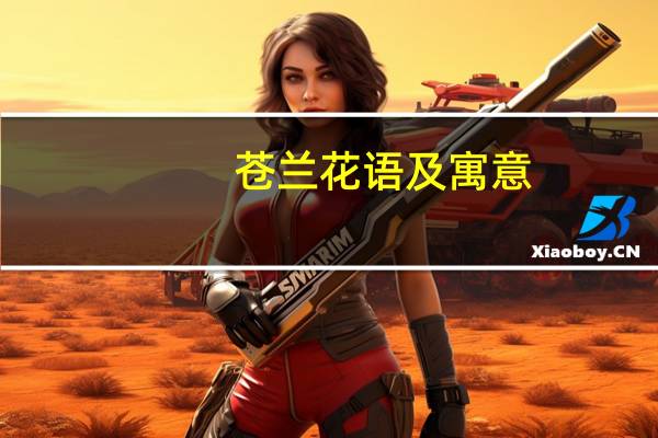 苍兰花语及寓意