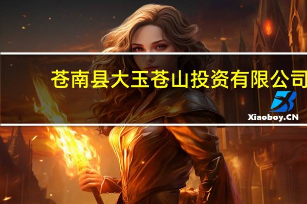 苍南县大玉苍山投资有限公司(关于苍南县大玉苍山投资有限公司简述)