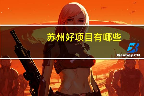 苏州好项目有哪些