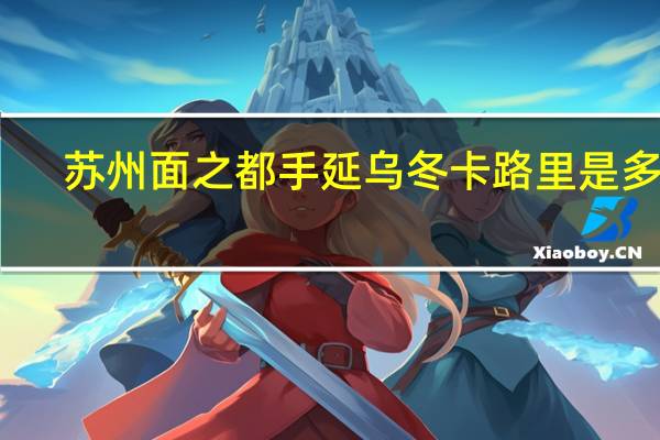 苏州面之都 手延乌冬卡路里是多少